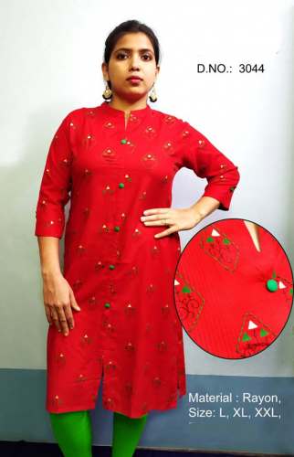 INDRANI Rayon Printed Kurti
