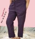 Ladies Cotton Checks Pant thumb 1