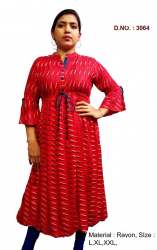 Printed Heavy Rayon Kurti