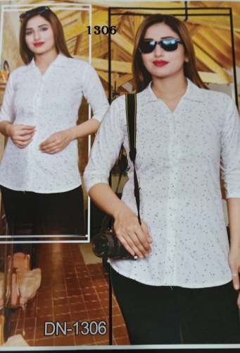 Printed Ladies Shirt by Indrani Fashion
