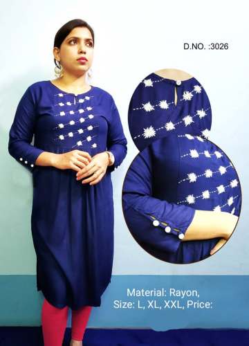Rayon Gown Kurti 