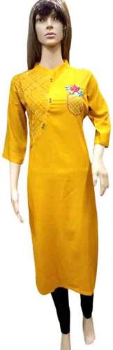Rayon Handwork Fancy kurti