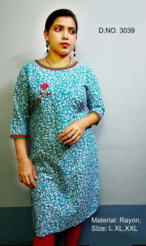 Rayon Printed Kurti