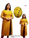 Rayon Straight Fancy Kurti thumb 1