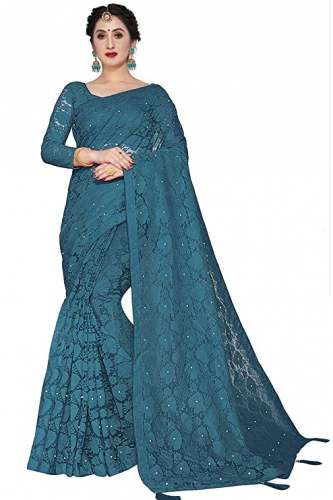 Get Rudraprayag Net Saree For Ladies by Rudraprayag