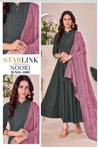 Noori Chinnon Silk Kurtis  by V S Textiles