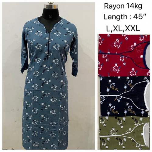 Designer Fancy Floral Kurti For Girls