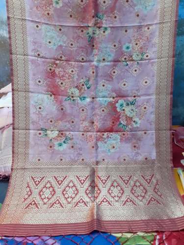 Designer Silk Dupatta With Jacquard Work by Zeba Silk Emporium