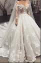 Designer White Wedding Gown For Christian Bride 