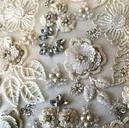 Sequence Hand Embroidered Beaded Service 