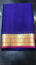 Dark Blue pure silk saree