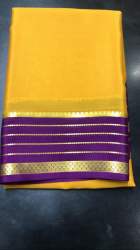 Designer Palin Silk saree with weaving border 