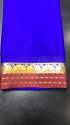Pure Crepe Silk blue saree