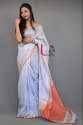 Fashionable Linen Silk Saree For Womens thumb 3