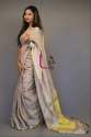 Fashionable Linen Silk Saree For Womens thumb 4