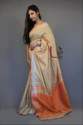 Fashionable Linen Silk Saree For Womens thumb 5