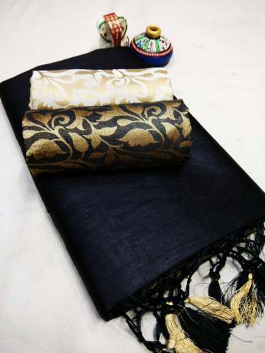 chanderi saree with two blouse by jay hanuman tex