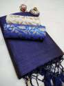 chanderi saree with two blouse thumb 3