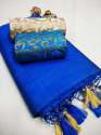 chanderi saree with two blouse thumb 7