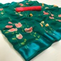Fancy Lilan Silk Saree With Satin Patta  thumb 5