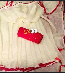 Georgette saree with fitting stone