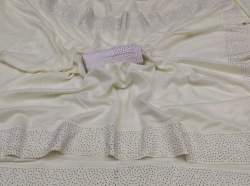 Silk saree with daimond work 