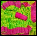 Silk saree with lace border thumb 2