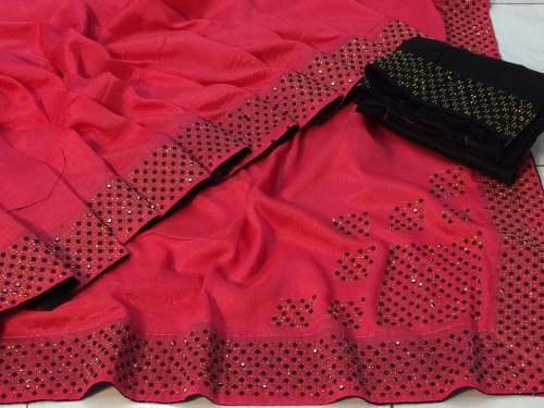 Vichitra silk saree by jay hanuman tex