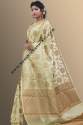 Designer Golden tissue saree