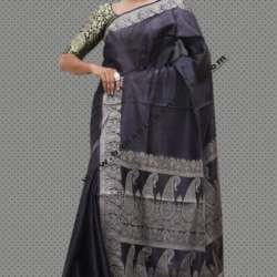 Designer Tussar silk saree