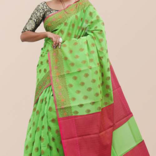 fancy Cotton Banarasi saree