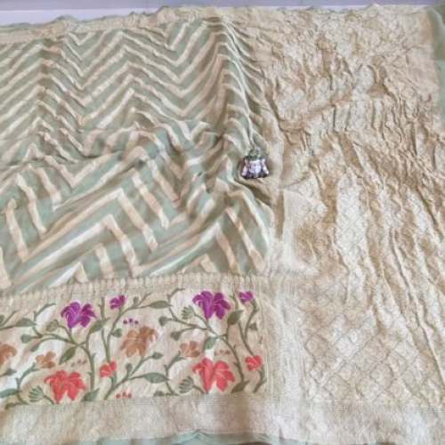 Handloom Chiffon Banarasi Saree by Bansi s Banarasi