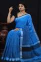 Buy Party Wear Plain Linen Silk Saree For Women thumb 1