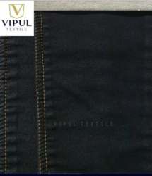 Plain Black Denim Fabric 