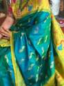 Ladies Embroidered Kanchipuram Silk Saree thumb 2