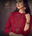 buy-red-embroidery-kurti-for-women