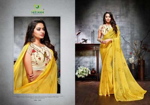 Chiffon Designer Saree by Sanskar Prints
