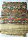 Amazing Pure Tussar Silk Madhubani Print Sarees thumb 1