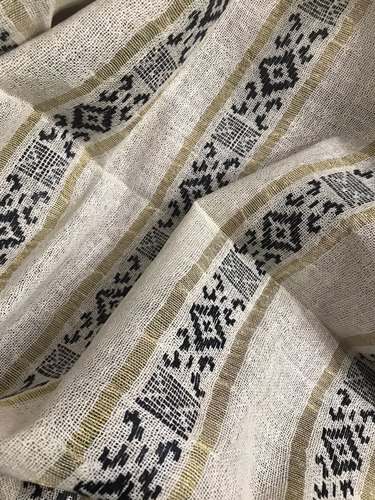 Fancy Cotton Jute Fabric 