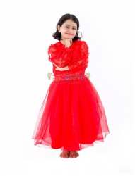 Red western Frock Costume 