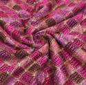 Chinon Bandhani Fabric with Embroidery thumb 2