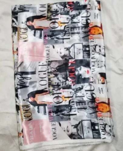 Digital Prints On Bright Satin Silk Fabric