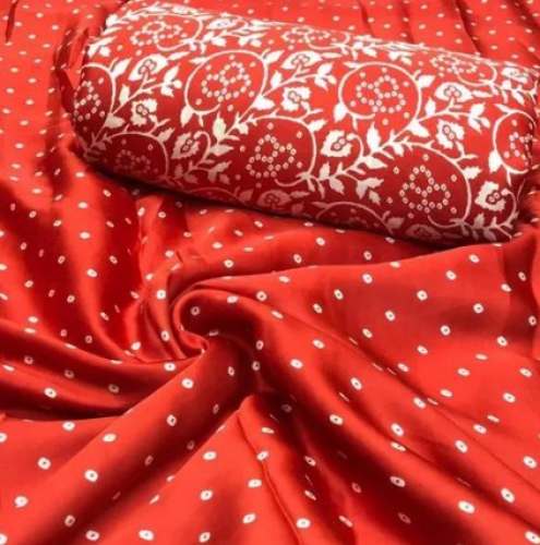 Modal satin prints fabric by Deearna Exports