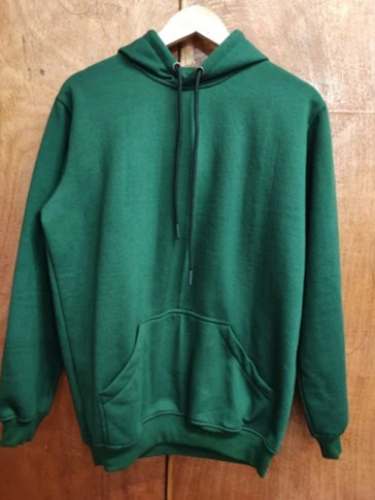 Men Full Sleeves Fleece Plain Hoodie 