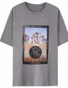 Printed Round Neck Mens Oversized T shirt  thumb 1