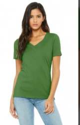 Women V Neck Fancy Plain T Shirts