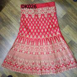 Embroiderd Red lehenga choli for Bridal