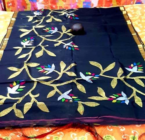 Resham Printed Jamdani Sarees  by Exim Infinity