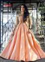 designer-peach-party-wear-lahenga-choli-along