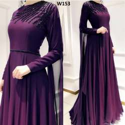 Pure Handwork Faux Georgette Floor Length 10 Meter